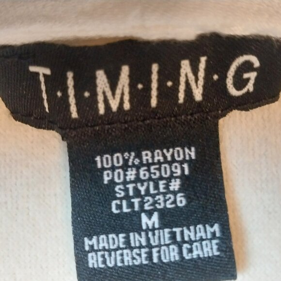 TIMING SIZE M RUFFLE LAYER SPAGHETTI STRAP OFF SHOULDER TOP - Picture 8 of 9